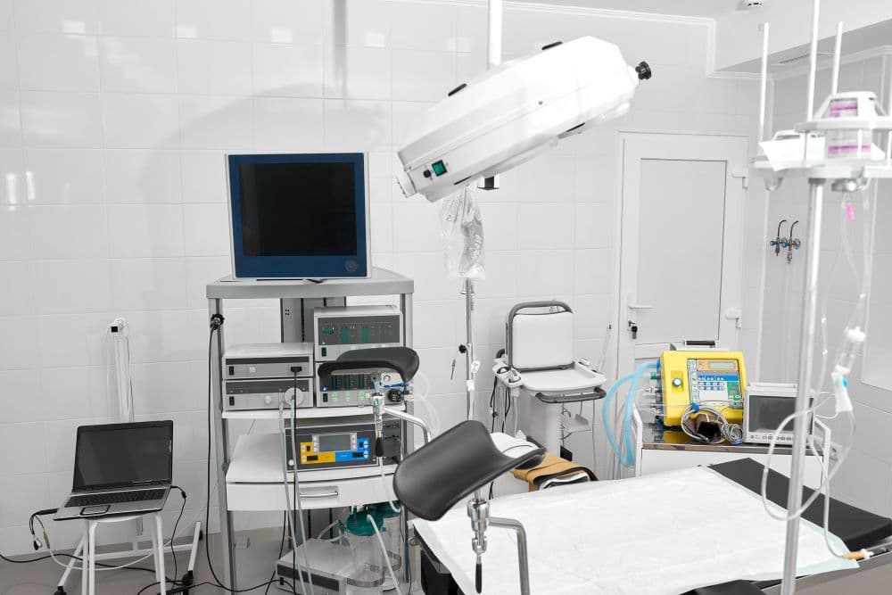 Medical equipment in a clinic
